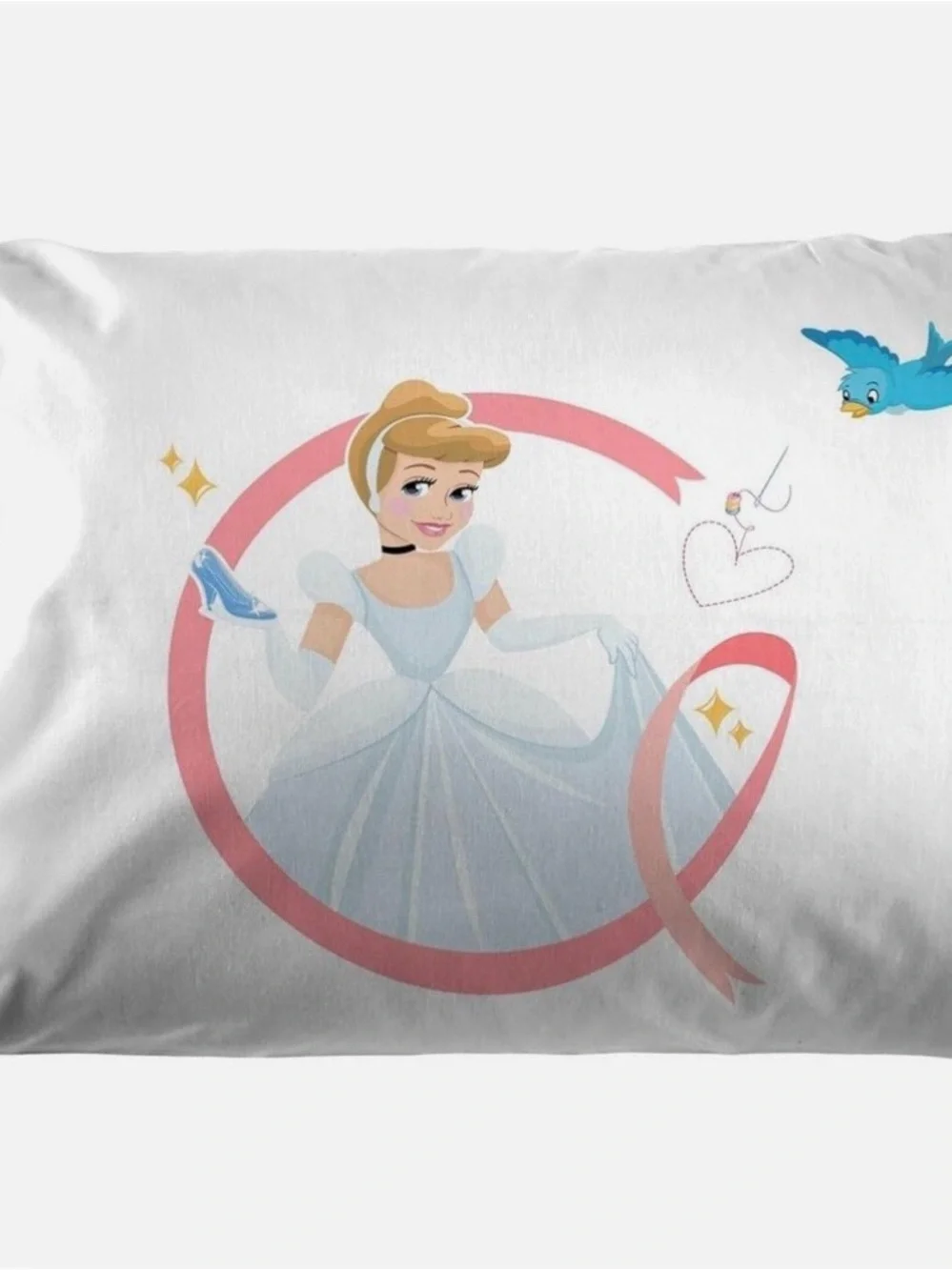 NWT Disney princess cinderella queen sheet set 1flat 1fitted 2 pillow case